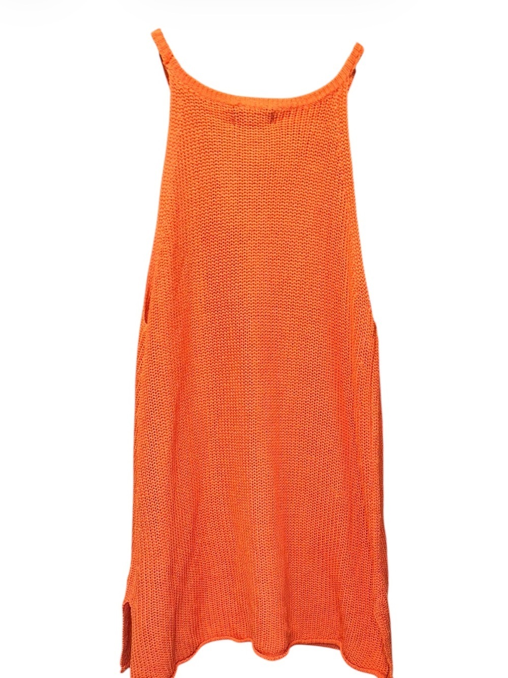Gigio Coral Knit Tank Midi Dress - Picture 4 of 4